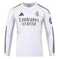 25/26 Real Madrid Long Sleeve Home Jersey product image 1, provided for visual reference and product detail review