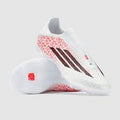 Adidas Jr. F50 Lamine Yamal Laceless FG/MG-FTWWHT/CBLACK/LUCRED product image 1, provided for visual reference and product