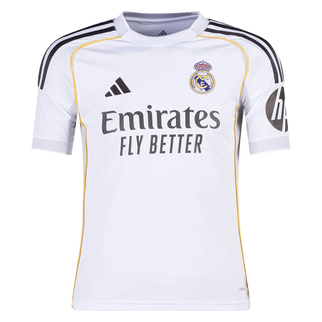 25/26 Real Madrid Youth Home Jersey product image 2, provided for visual reference and product detail review