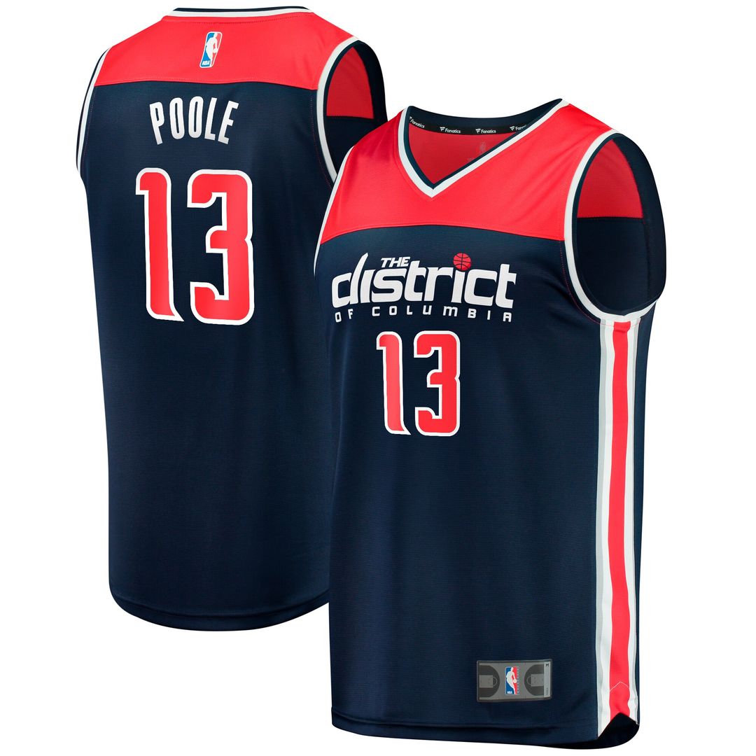 Washington Wizards Jordan Poole Fanatics Youth Fast Break product image 1