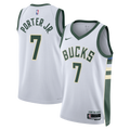 Kevin Porter Jr. Milwaukee Bucks Association Edition Swingman Jersey - White - Unisex product image 1, provided for visual