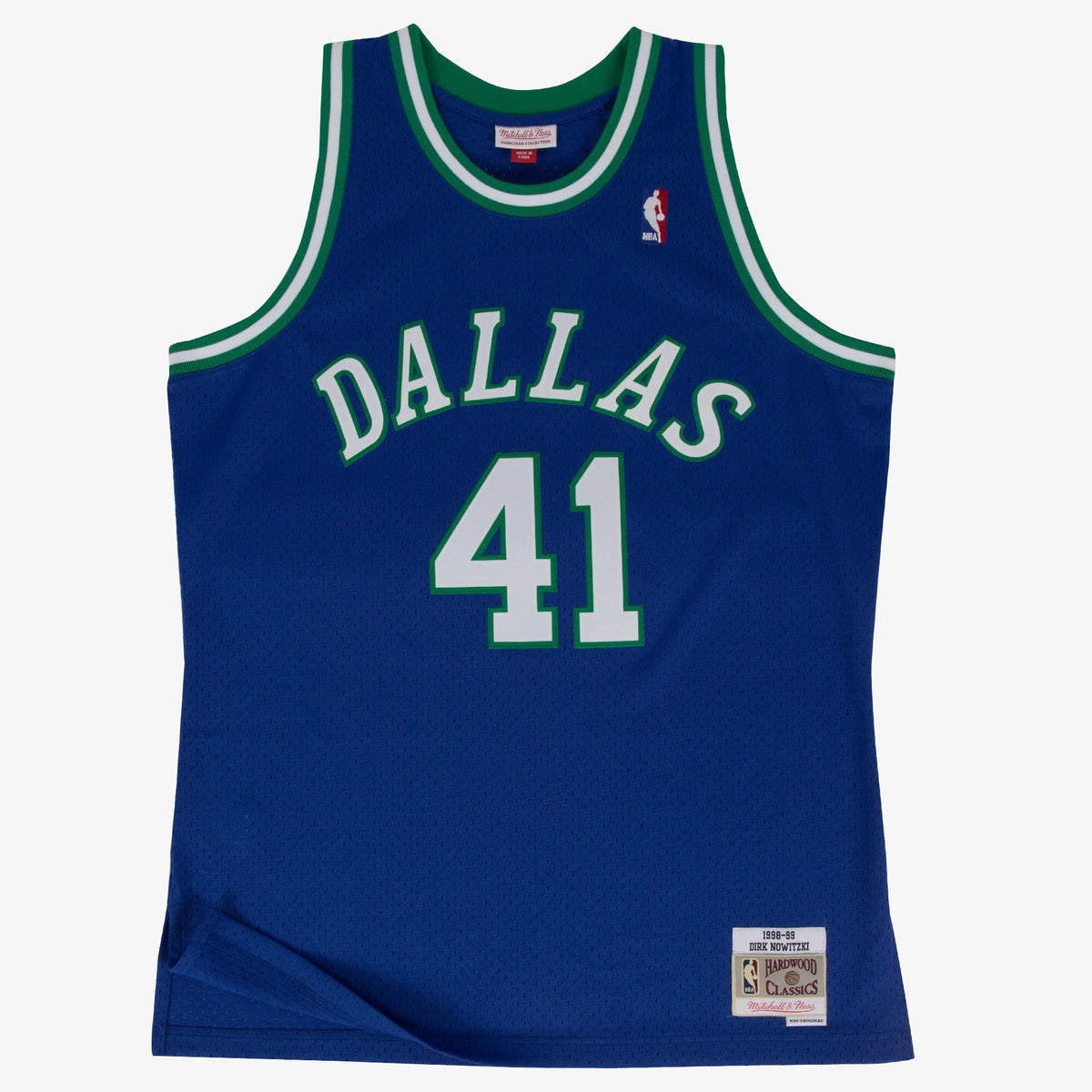 Dirk Nowitzki Dallas Mavericks 1998-99 Swingman Road Jersey product image 2, provided for visual reference and product