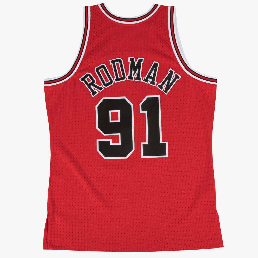 Dennis Rodman Chicago Bulls 1997-98 Swingman Road Jersey product image 3, provided for visual reference and product detail