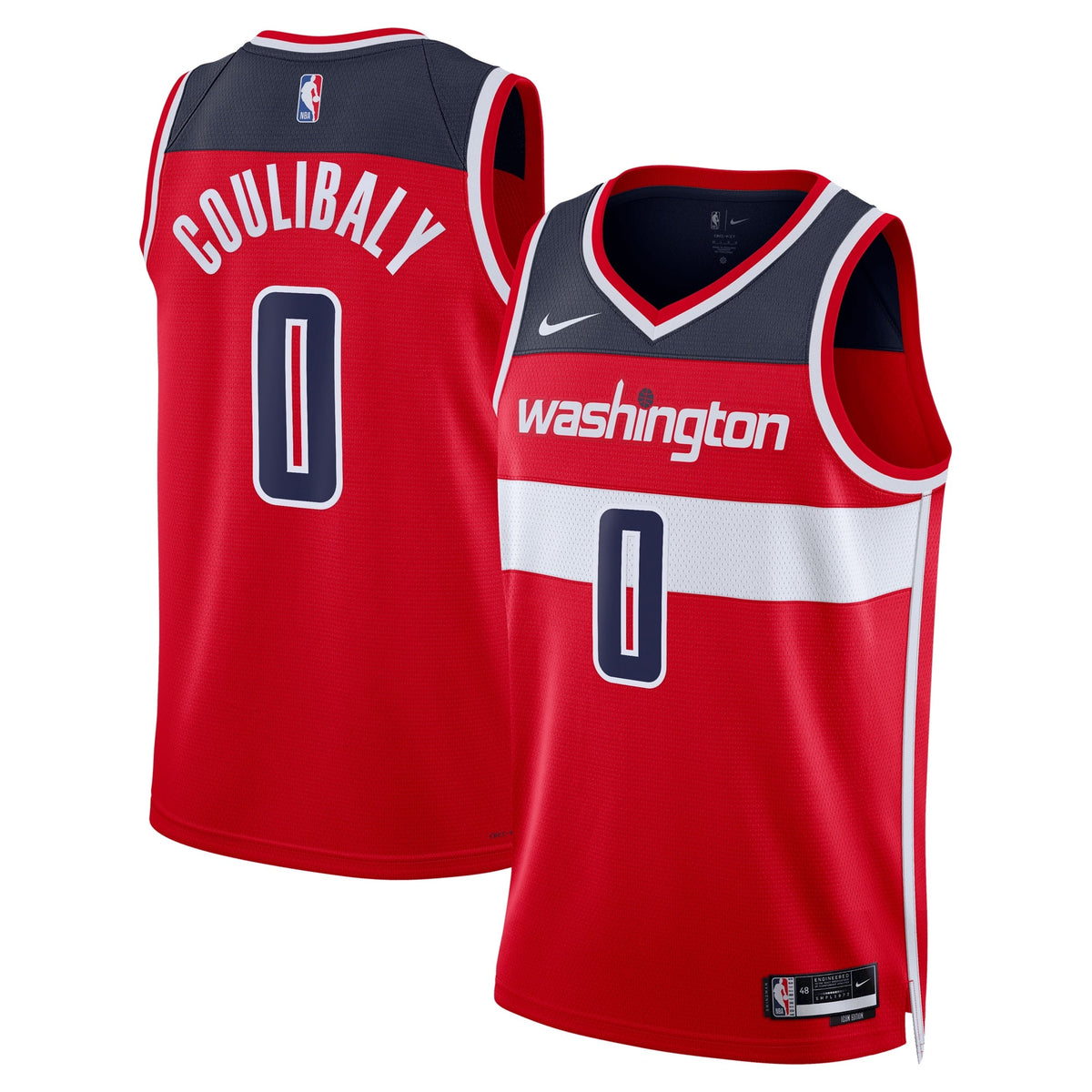 Bilal Coulibaly Washington Wizards Icon Edition Swingman Jersey - Red - Unisex product image 1, provided for visual