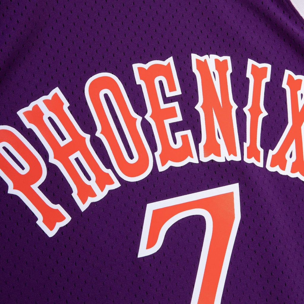 Kevin Johnson Phoenix Suns 1989 Dark Authentic Jersey - Purple product image 5, provided for visual reference and product