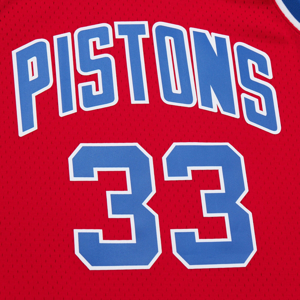 Grant Hill Detroit Pistons 1994 Dark Authentic Jersey - Red product image 5, provided for visual reference and product