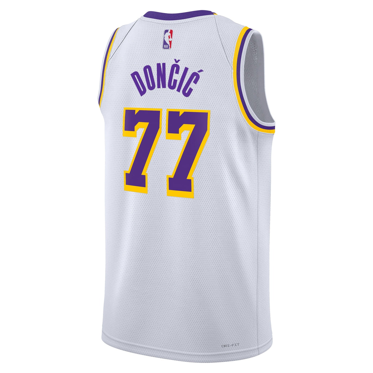 Luka Dončić Los Angeles Lakers Association Edition Swingman Jersey - White - Unisex product image 4, provided for visual