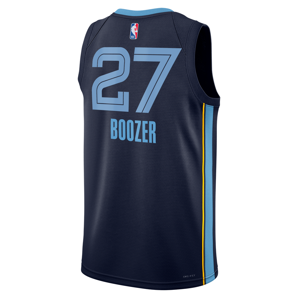 Cameron Boozer Memphis Grizzlies Swingman Icon Jersey - Black - Unisex product image 4, provided for visual reference and