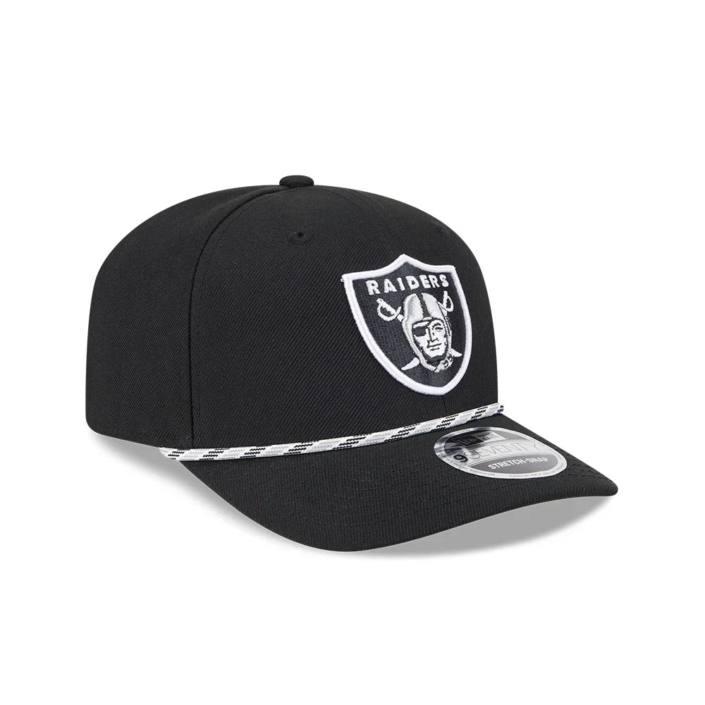 New Era Las Vegas Raiders Gameday Multi Rope 9SEVENTY Stretch-Snap Adjustable Hat-Black product image 1, provided for visual