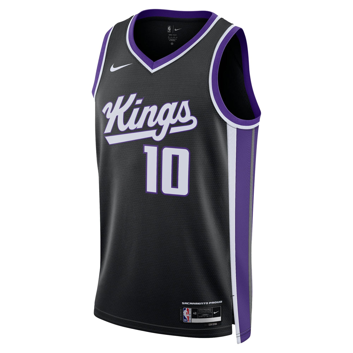 DeMar DeRozan Sacramento Kings Icon Edition Swingman Jersey - Black - Unisex product image 3, provided for visual reference