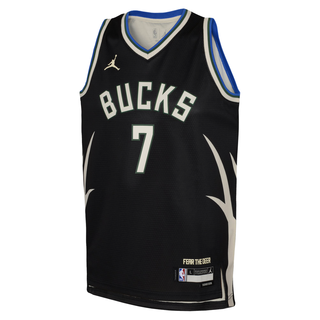 Kevin Porter Jr. Milwaukee Bucks Statement Edition Swingman Jersey - Hunter Green - Youth product image 3, provided for