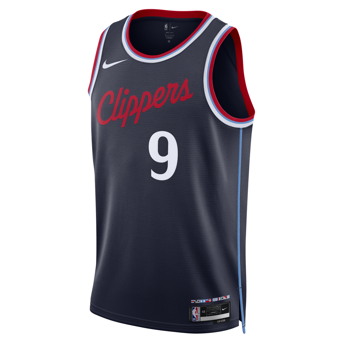 Bennedict Mathurin Los Angeles Clippers Icon Edition Replica Swingman Jersey - Navy - Youth product image 3, provided for