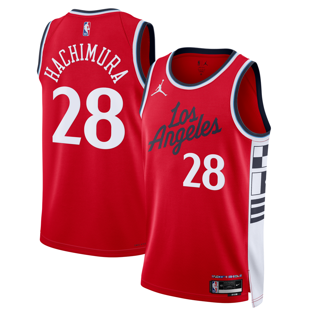 Rui Hachimura Los Angeles Clippers Statement Edition Swingman Jersey - Red - Mens product image 1, provided for visual