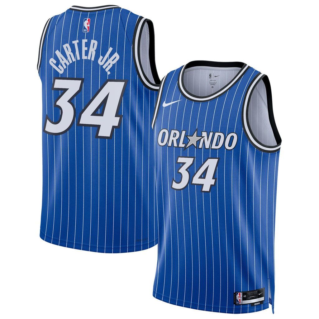 Wendell Carter Jr. Orlando Magic Icon Edition Replica Swingman Jersey - Blue - Unisex product image 1, provided for visual