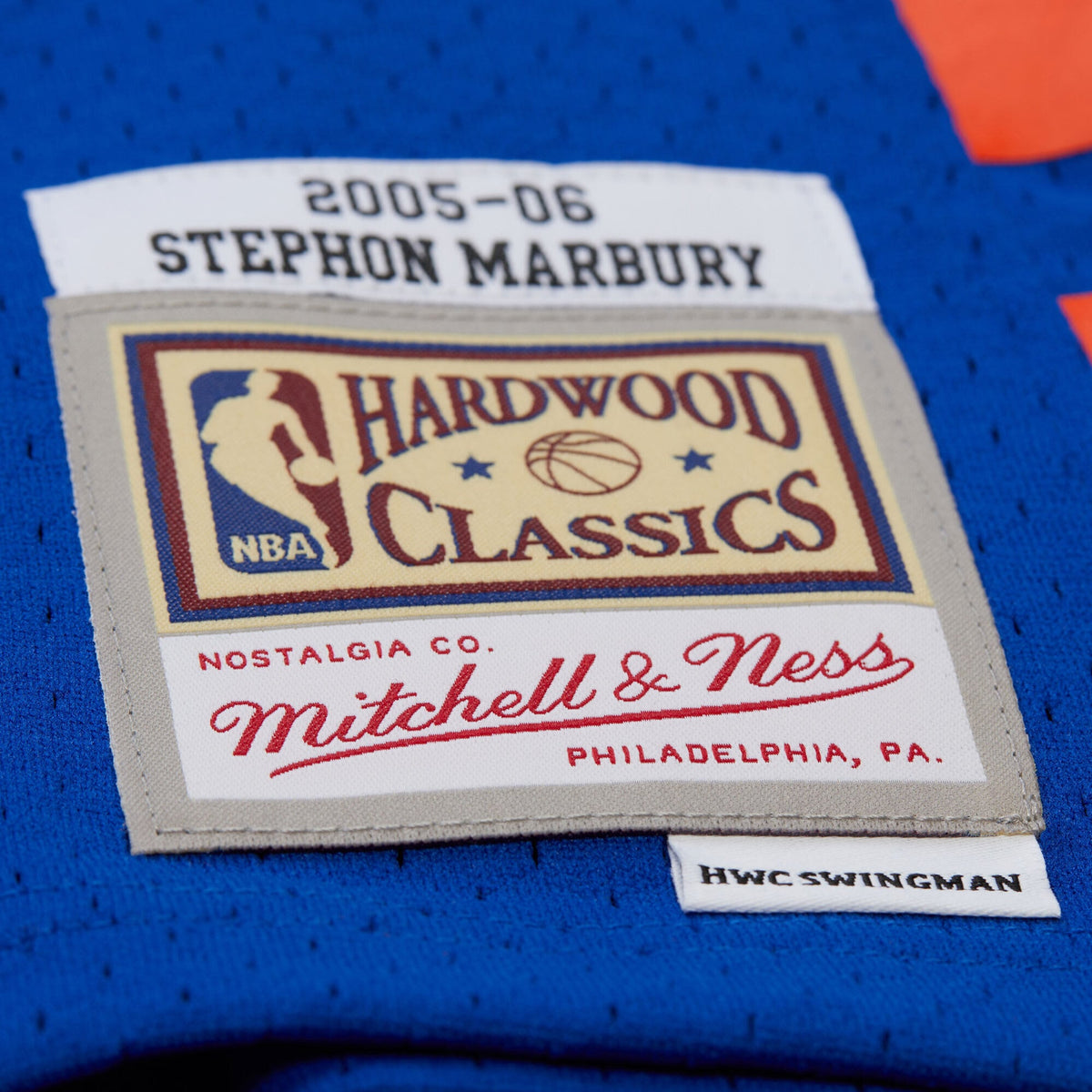 Stephon Marbury New York Knicks 2005/06 Hardwood Classics Swingman Jersey - Mens product image 7, provided for visual