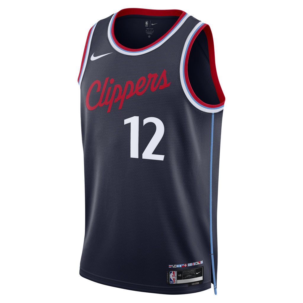 Nick Martinelli Los Angeles Clippers Icon Edition Replica Swingman Jersey - Navy - Youth product image 3, provided for