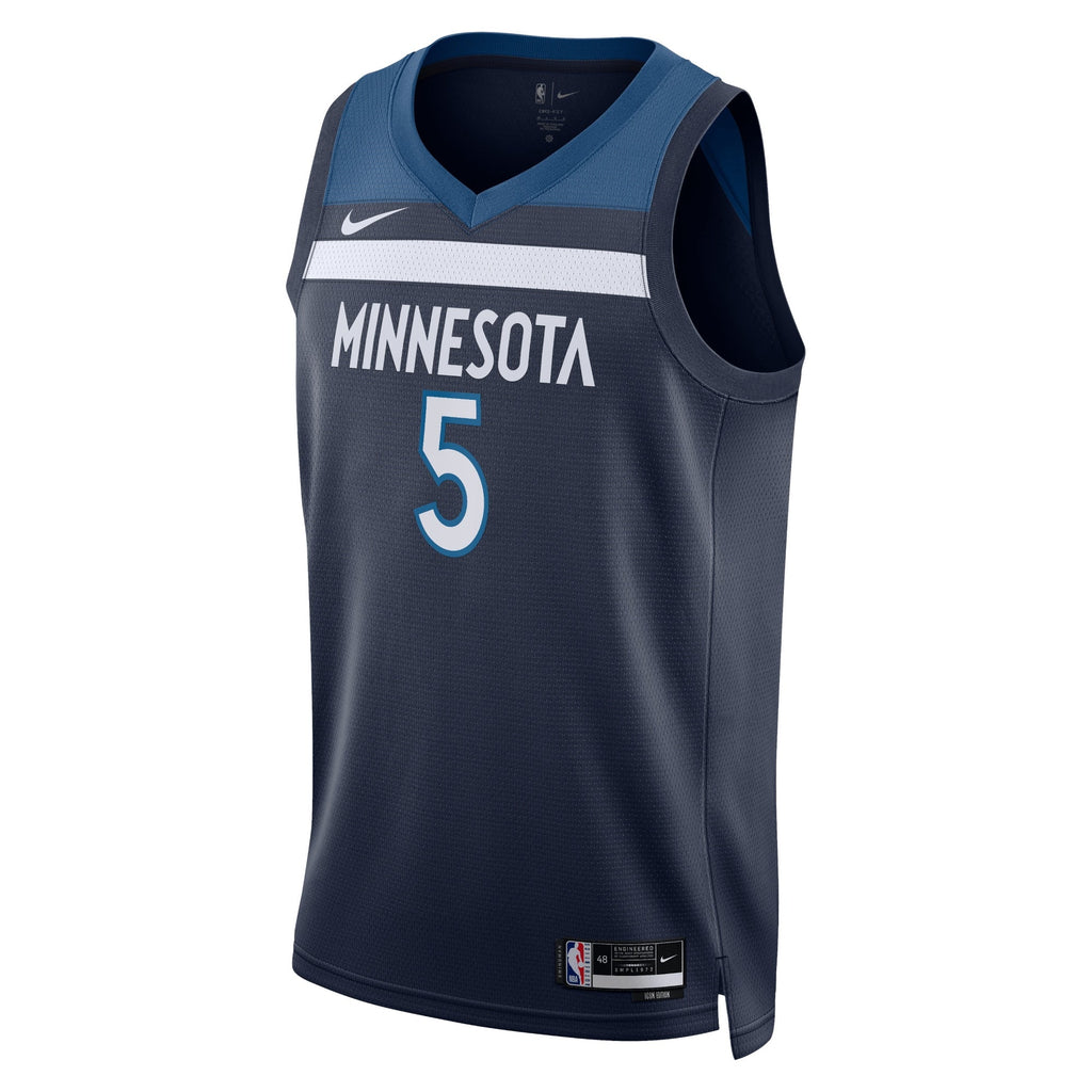 Anthony Edwards Minnesota Timberwolves Icon Edition Swingman Jersey - Navy - Unisex product image 3, provided for visual