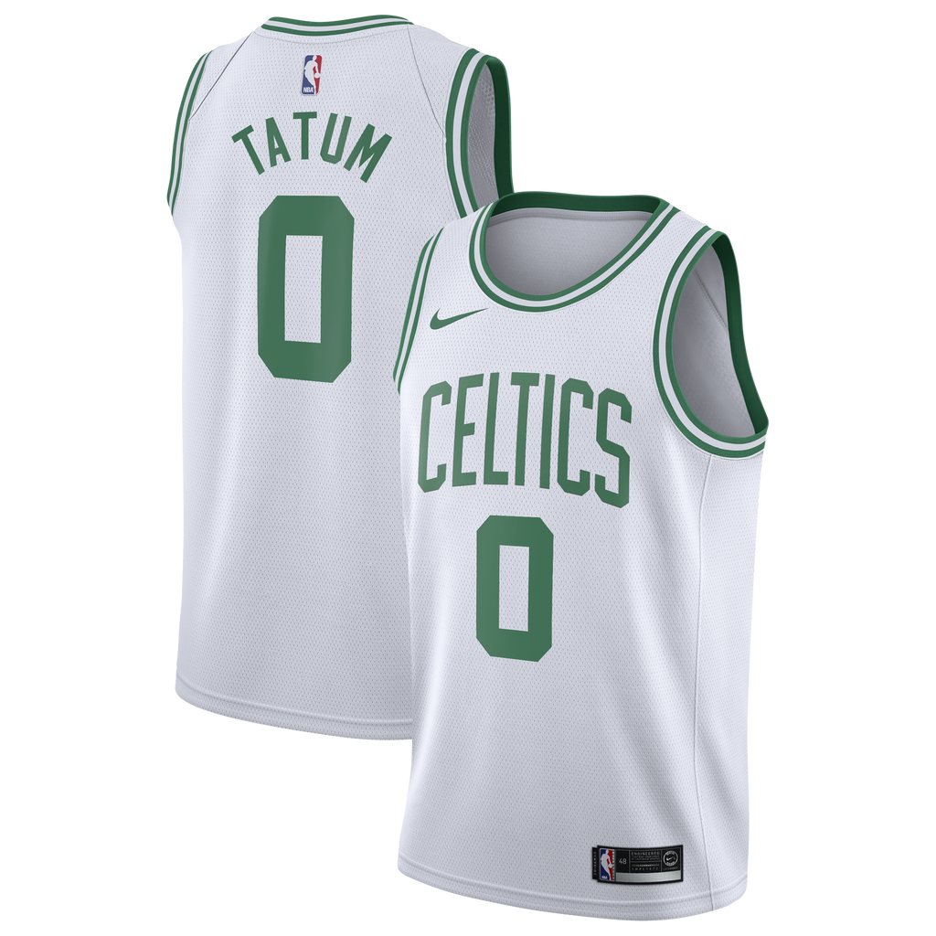 Jayson Tatum Boston Celtics Association Edition Swingman Jersey - White - Youth product image 2, provided for visual