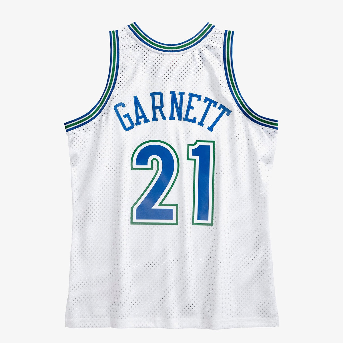 Kevin Garnett Minnesota Timberwolves 1995 Authentic Swingman Jersey - White product image 4, provided for visual reference