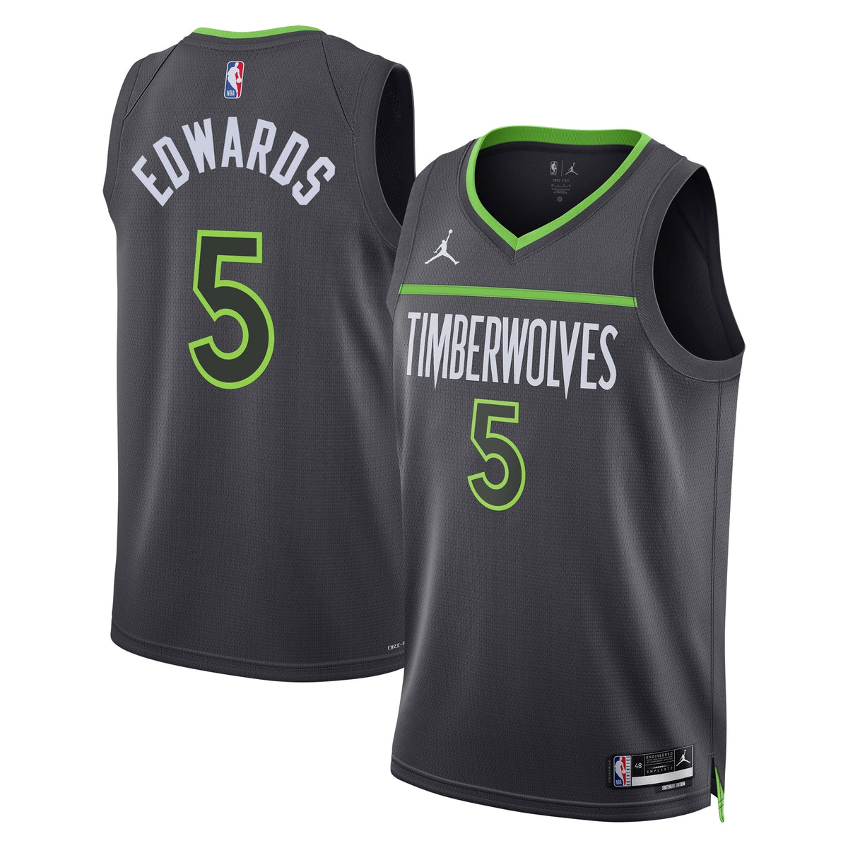 Anthony Edwards Minnesota Timberwolves Statement Edition Swingman Jersey - Gray - Unisex product image 1, provided for