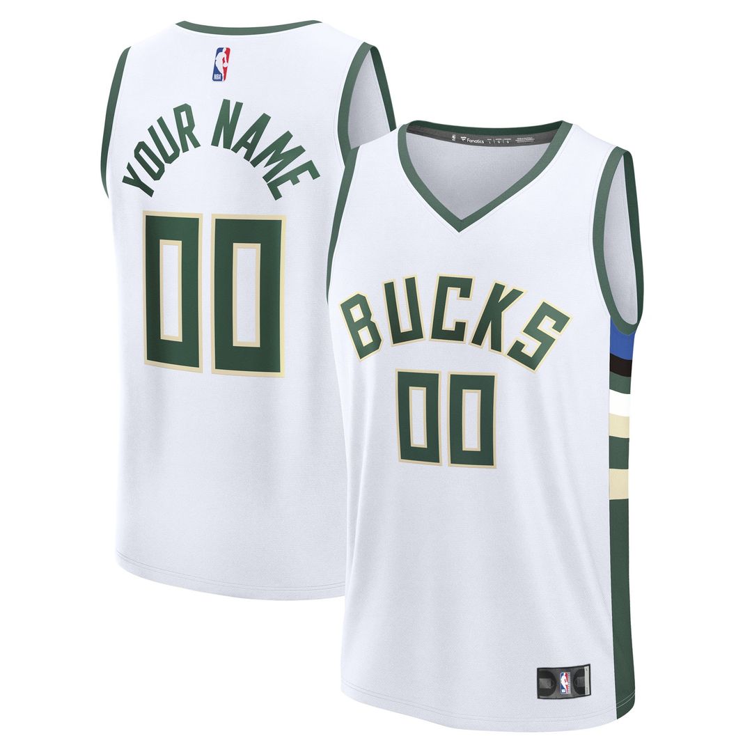Milwaukee Bucks Fanatics Fast Break Custom Jersey - Icon product image 7
