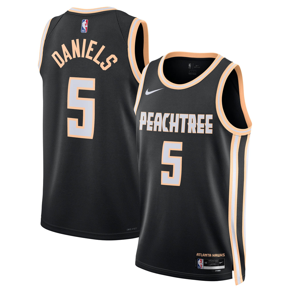 Dyson Daniels Atlanta Hawks 2025/26 City Edition Swingman Jersey - Black - Unisex product image 1, provided for visual