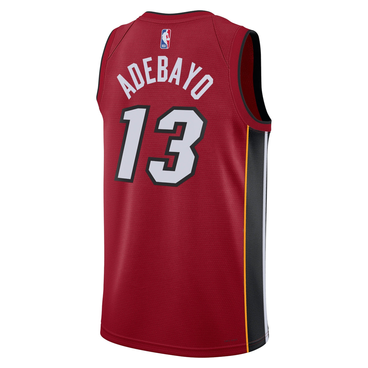 Bam Adebayo Miami Heat Statement Edition Swingman Jersey - Red - Unisex product image 3, provided for visual reference and