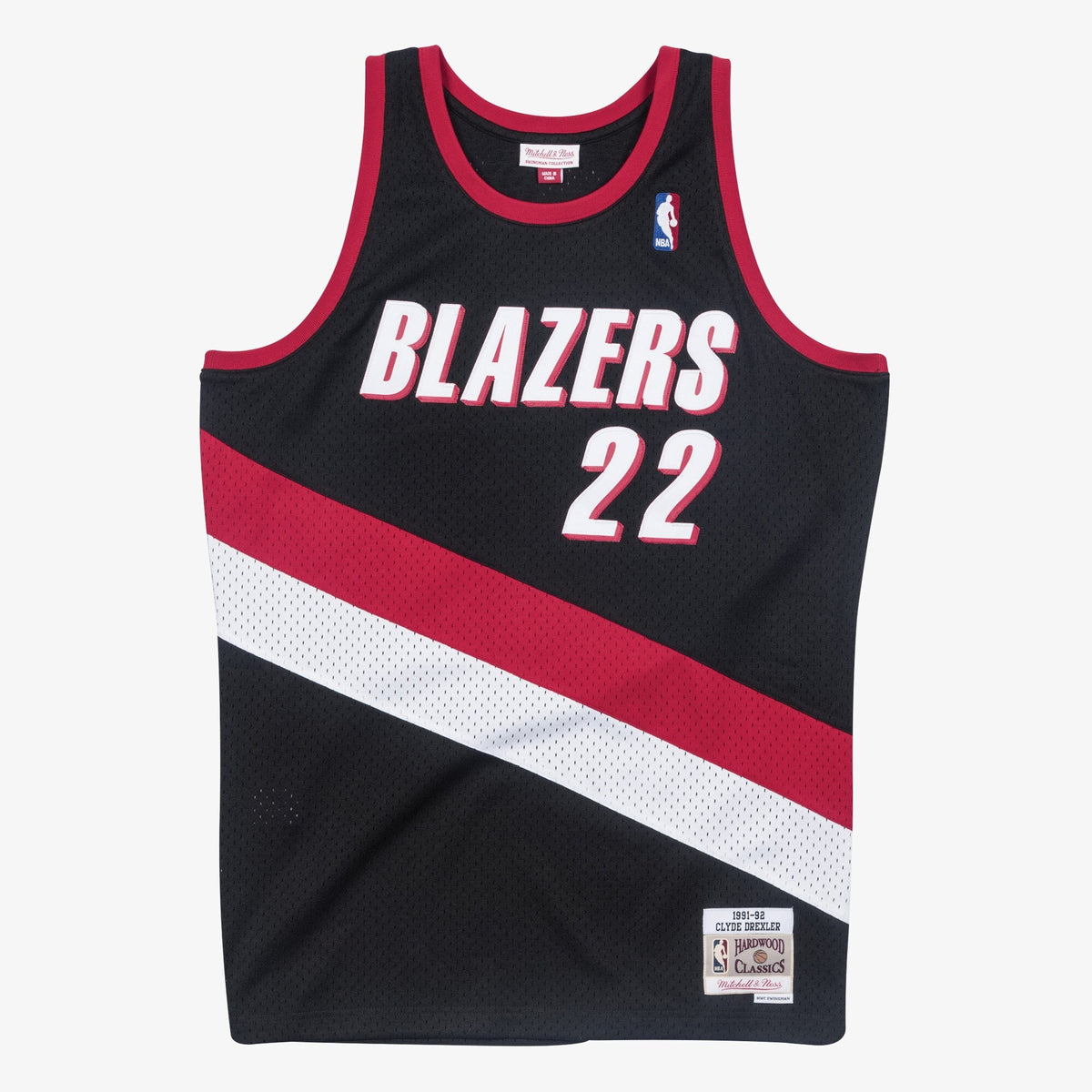 Clyde Drexler Portland Trail Blazers 1991-92 Swingman Jersey product image 2, provided for visual reference and product