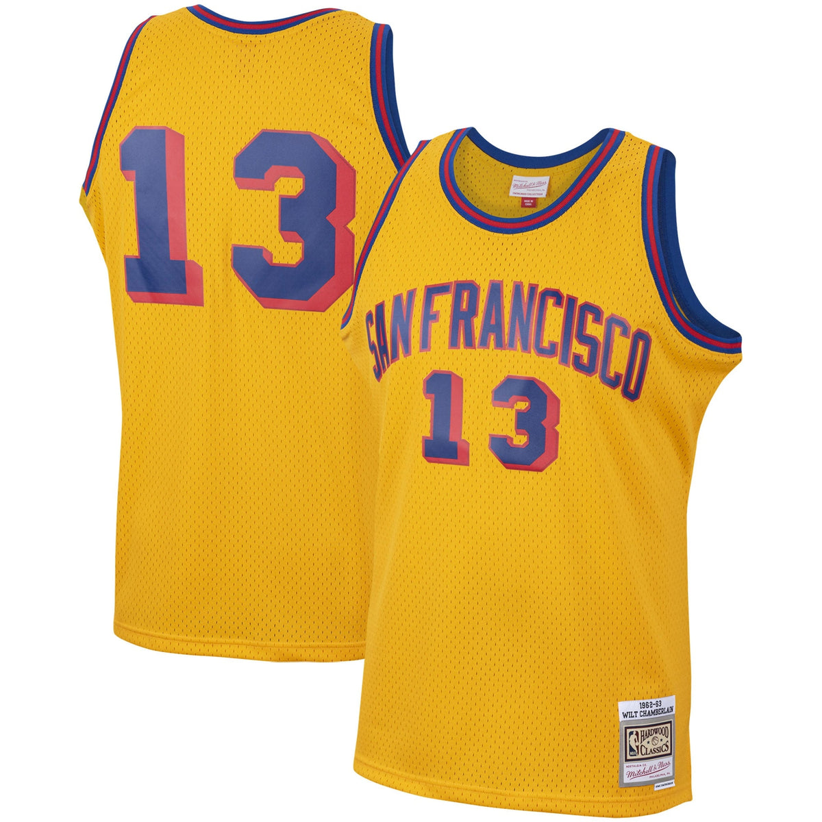 Wilt Chamberlain San Francisco Warriors 1962-63 Hardwood Classics Swingman Jersey - Mens product image 2, provided for