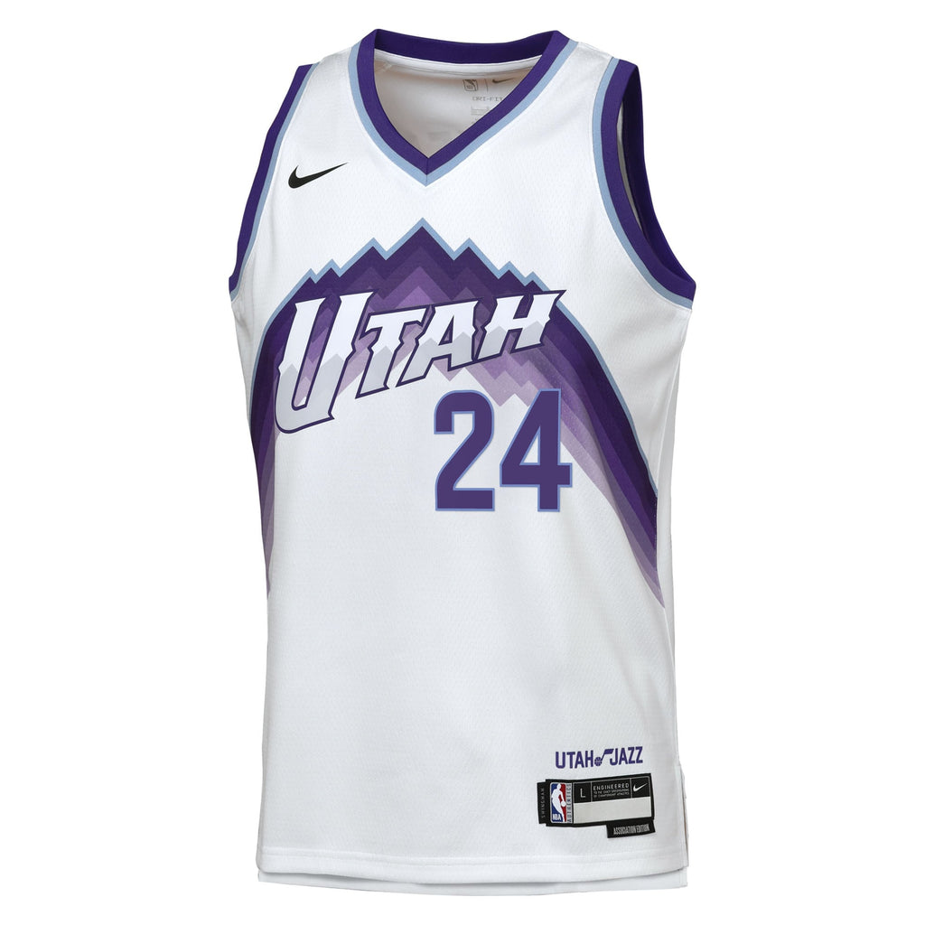 Walker Kessler Utah Jazz Association Edition Replica Swingman Jersey - White - Youth product image 3, provided for visual