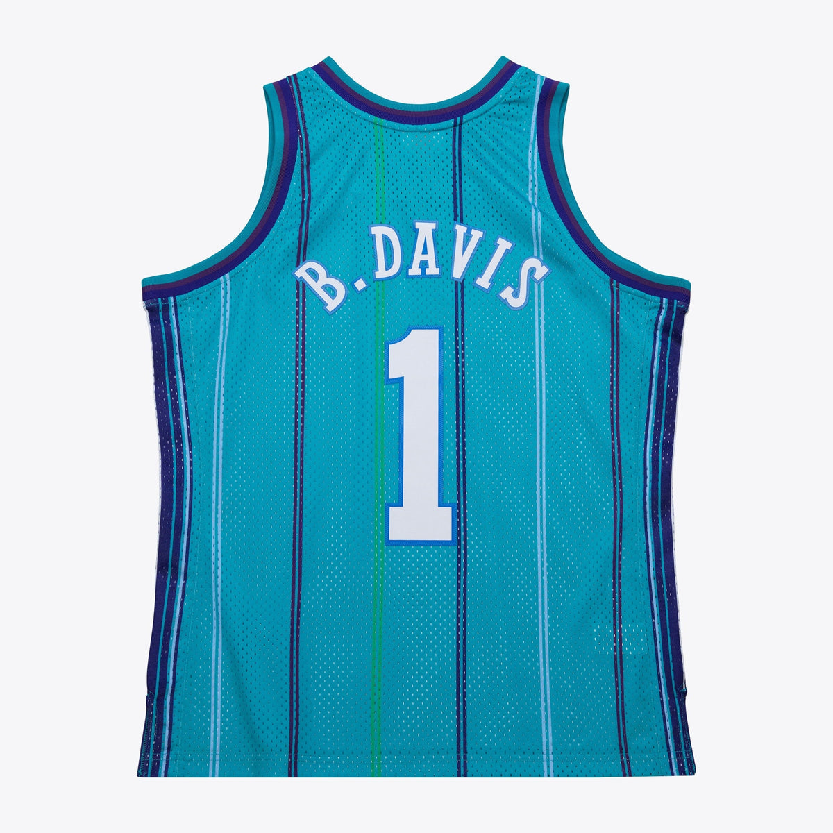 Baron Davis Charlotte Hornets 1999 Authentic Swingman Road Jersey - Teal product image 4, provided for visual reference and