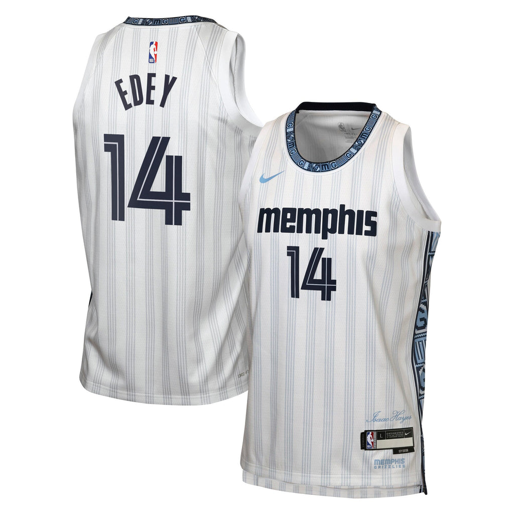 Zach Edey Memphis Grizzlies 2025/26 City Edition Swingman Jersey - Gray - Youth product image 2, provided for visual
