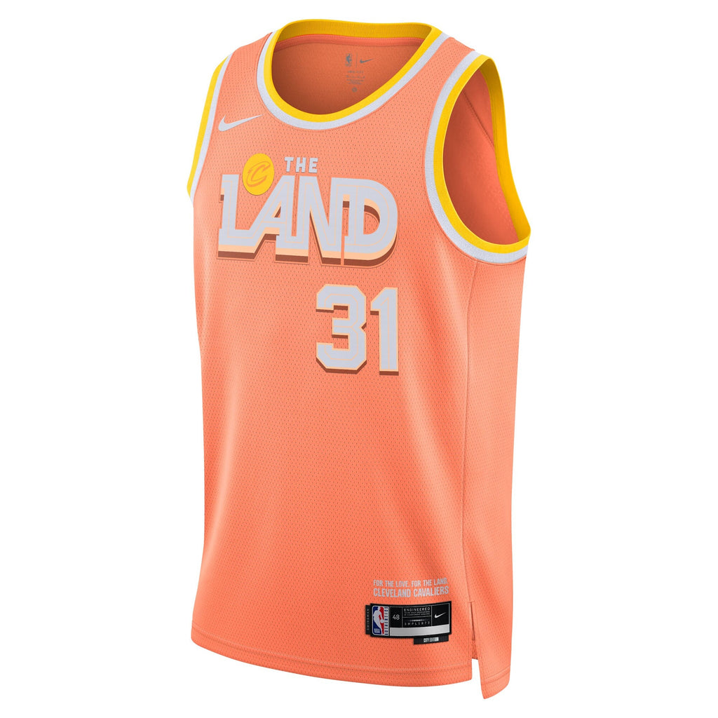 Jarrett Allen Cleveland Cavaliers 2025/26 City Edition Swingman Jersey - Orange - Unisex product image 3, provided for