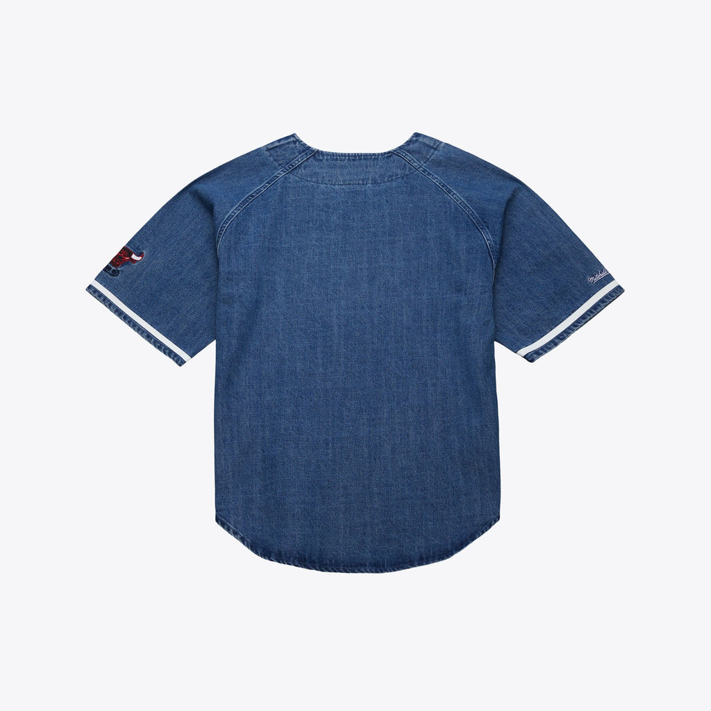 Chicago Bulls Summer Breeze Baseball Jersey - Blue - Mens product image 3, provided for visual reference and product detail