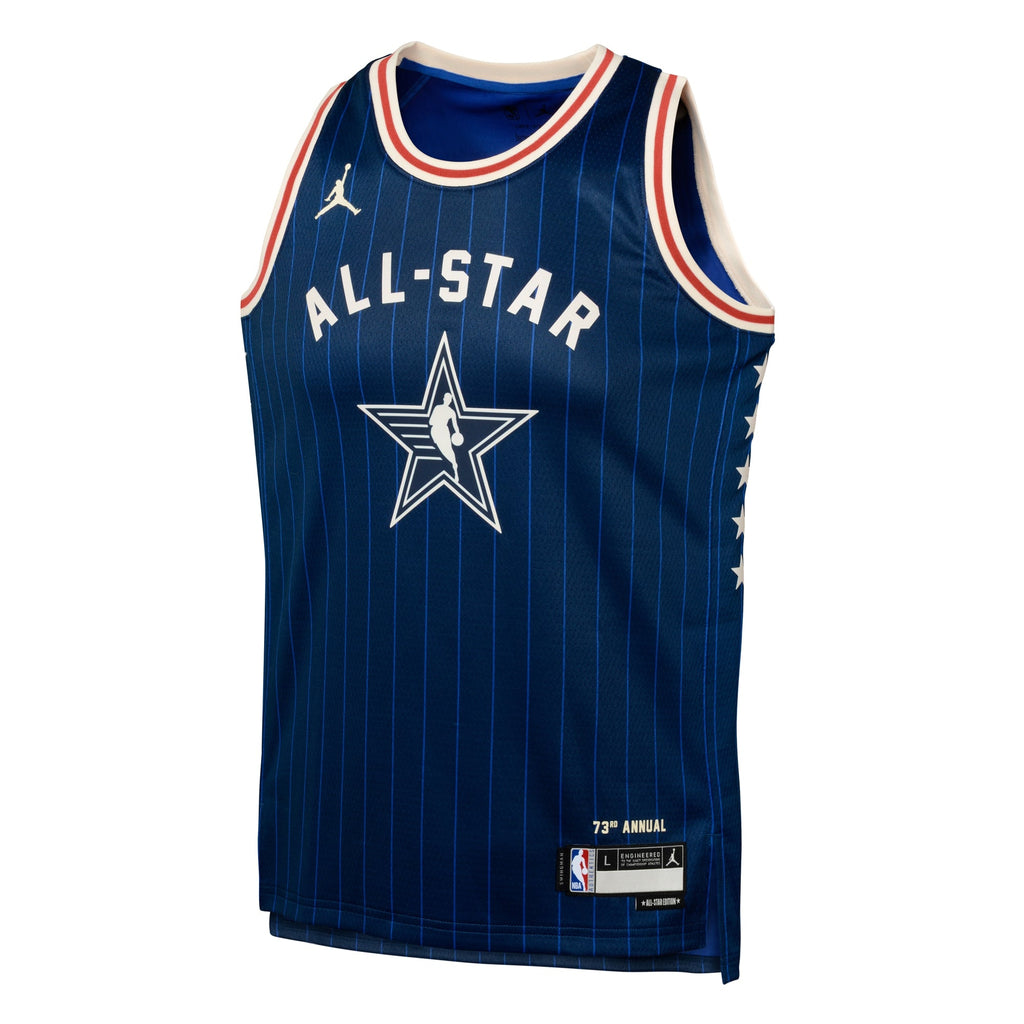 Joel Embiid Philadelphia 76ers 2024 All-Star Swingman Jersey - Navy - Youth product image 3, provided for visual reference