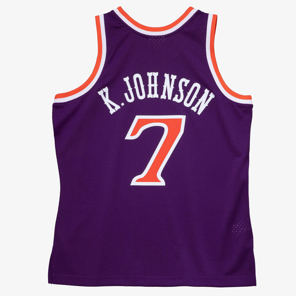 Kevin Johnson Phoenix Suns 1989 Dark Authentic Jersey - Purple product image 4, provided for visual reference and product