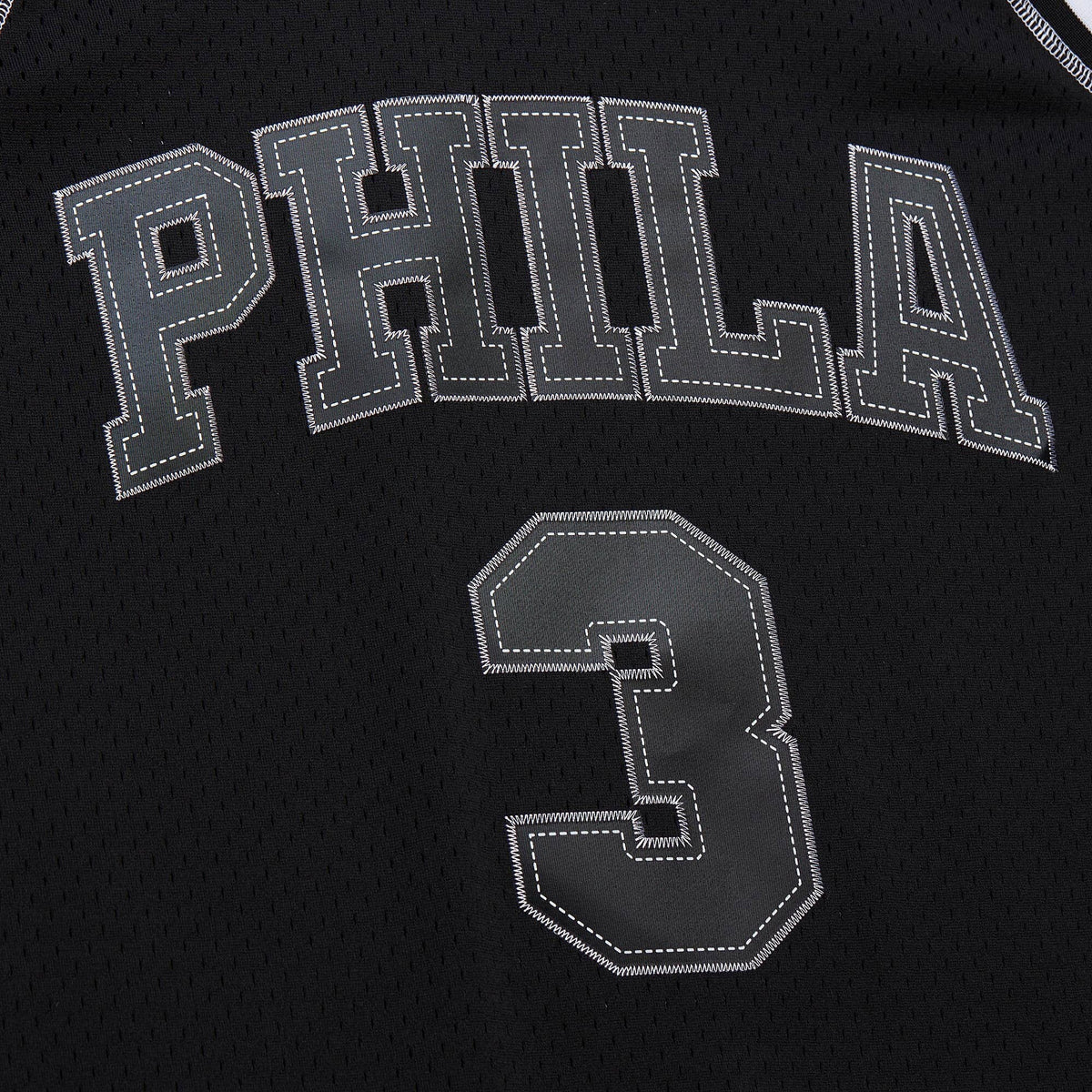 Allen Iverson Philadelphia 76ers 1996 Contrast 2K Swingman Jersey - Black product image 5, provided for visual reference and