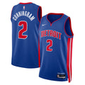 Cade Cunningham Detroit Pistons Icon Edition Swingman Jersey - Blue - Unisex product image 1, provided for visual reference