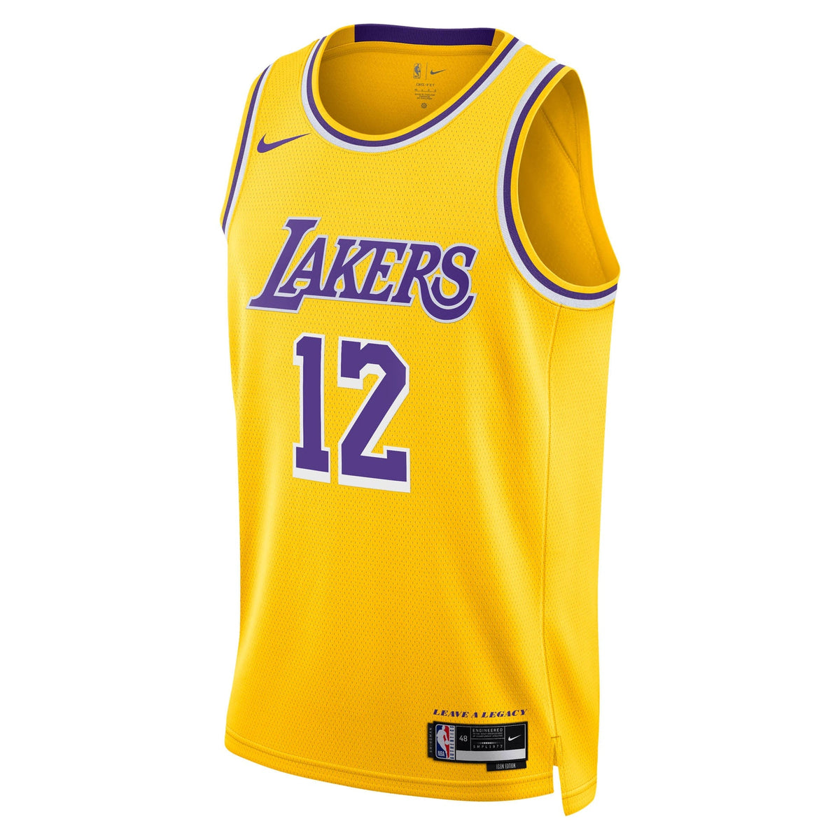 Jake LaRavia Los Angeles Lakers Icon Edition Swingman Jersey - Gold - Youth product image 3, provided for visual reference