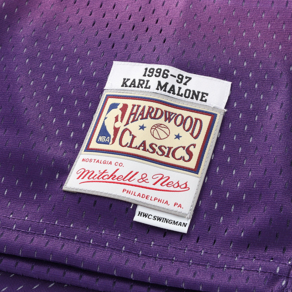 Karl Malone Utah Jazz Swingman Road Jersey - Youth product image 6, provided for visual reference and product detail review