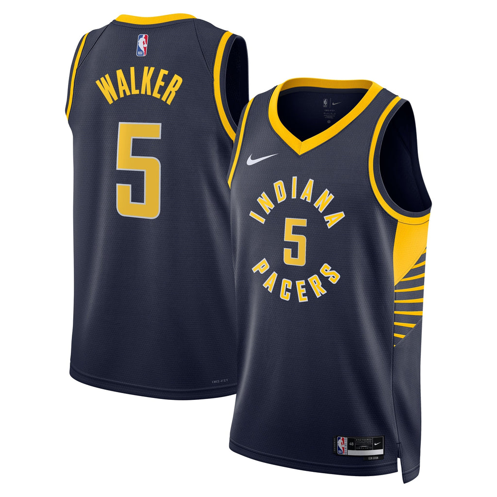 Jarace Walker Indiana Pacers Icon Edition Swingman Jersey - Navy - Unisex product image 2, provided for visual reference and