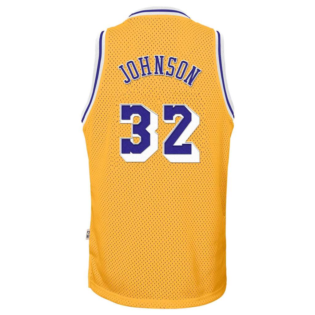 Magic Johnson Los Angeles Lakers 1984-85 Hardwood Classics Swingman Home Jersey - Light Gold - Youth product image 2,