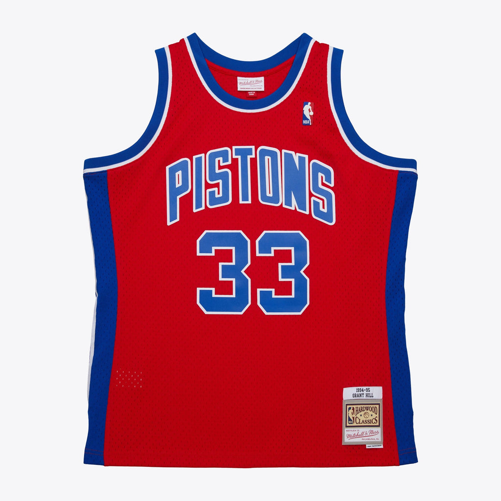 Grant Hill Detroit Pistons 1994 Dark Authentic Jersey - Red product image 3, provided for visual reference and product