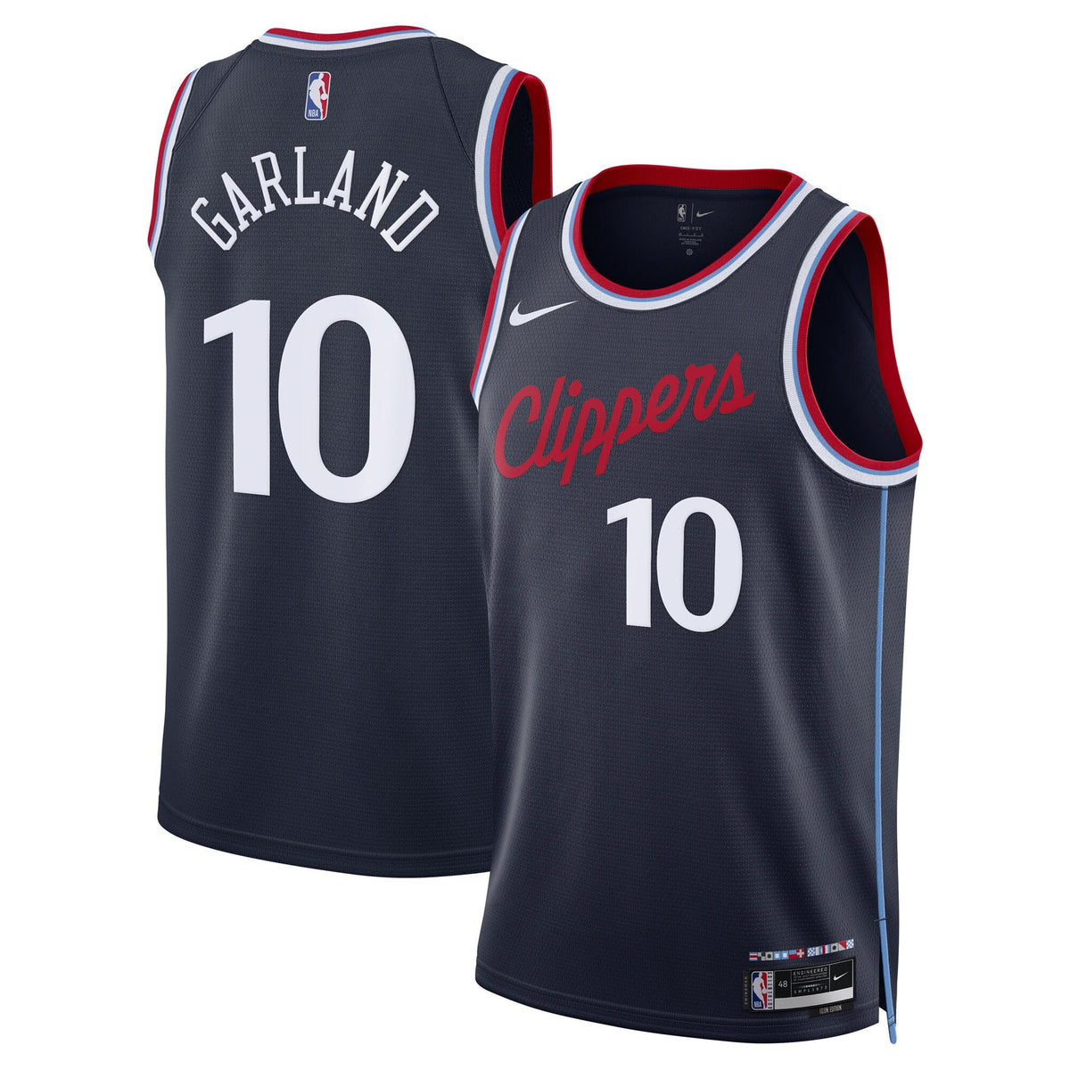 Darius Garland Los Angeles Clippers Icon Edition Swingman Jersey - Navy - Unisex product image 2, provided for visual