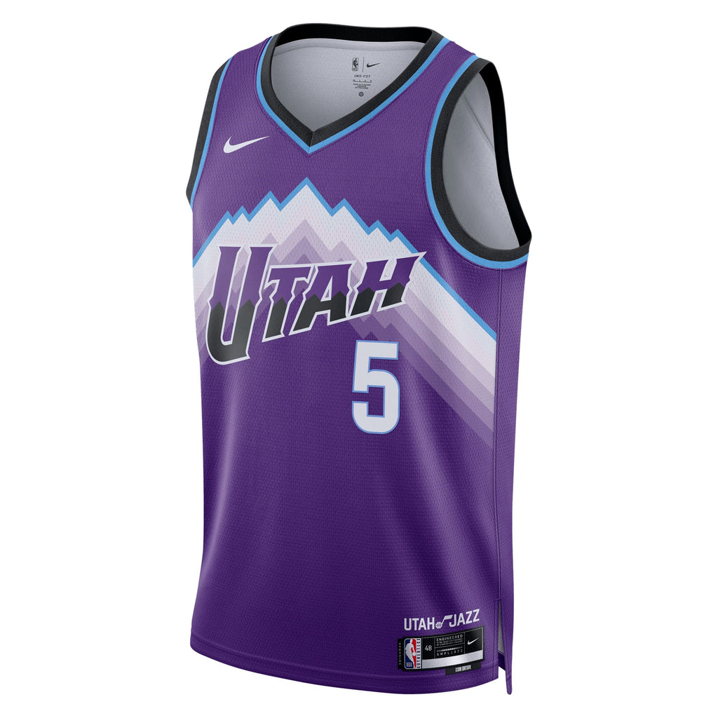 Cody Williams Utah Jazz Icon Edition Replica Swingman Jersey - Purple - Youth product image 3, provided for visual reference