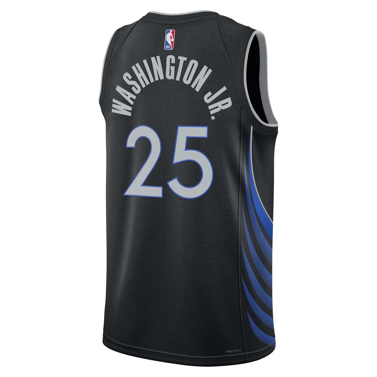 P.J. Washington Jr. Dallas Mavericks 2025/26 City Edition Swingman Jersey - Black - Unisex product image 4, provided for