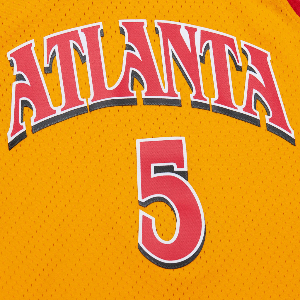 Josh Smith Atlanta Hawks 2004 Authentic Alternate Jersey - Yellow product image 5, provided for visual reference and product