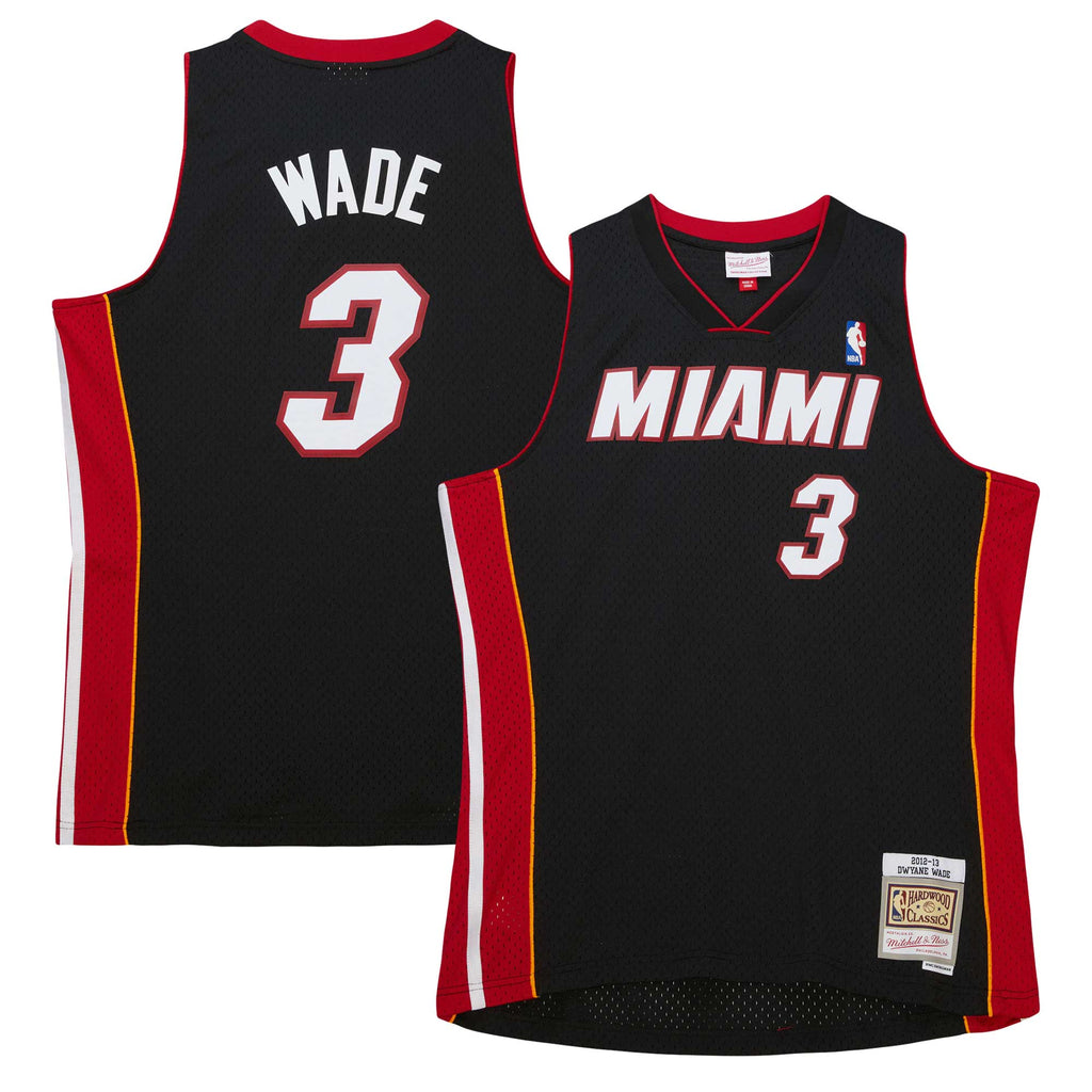 Dwyane Wade Miami Heat 2012 Hardwood Classics Swingman Road Jersey product image 2, provided for visual reference and