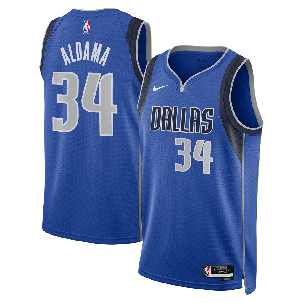 Santi Aldama Dallas Mavericks Icon Edition Swingman Jersey - Blue - Unisex product image 1, provided for visual reference