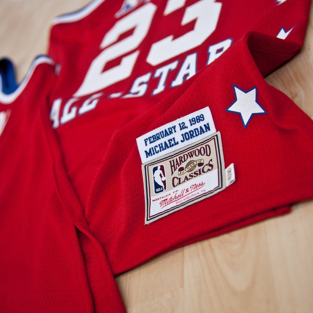 Michael Jordan Chicago Bulls 1989 All-Star East Authentic Jersey - Red - Mens product image 3, provided for visual reference